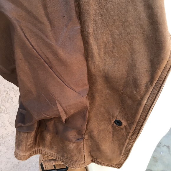 Comint Brown Genuine Leather Jacket Vintage - Picture 7 of 16
